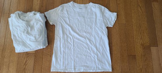 Boys Large Hanes White Shirts