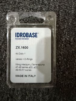 IDROBASE ZX.1600 General Pump Kit-1 Valve Replacement Kit with O-Rings (6 pcs)