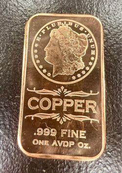.999 Copper slab tribute