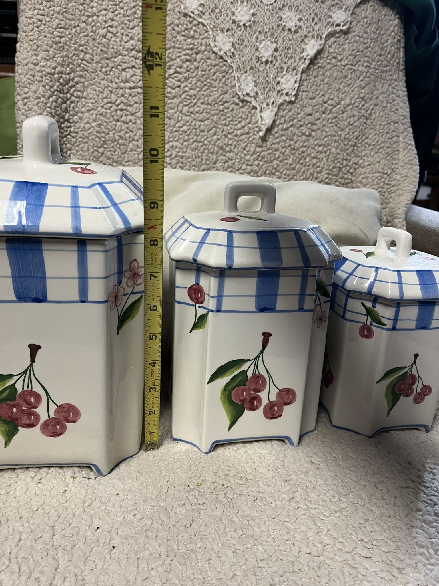 Cherry Counter Canisters