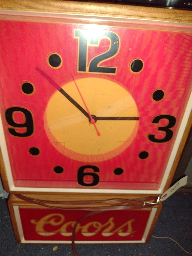 Price Drop Coors Clock