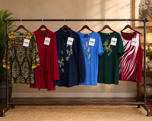 6 NEW w TAGS Bob Mackie WOMENS Shirts Blouse TOPS $40forALL6