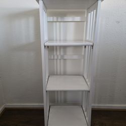 Casual Home 3-Shelf Folding Bookcase, 14" Wide, White