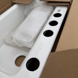 New Kohler Riverby Undermount Cast Iron Sink 33 Inches White