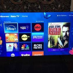 Hisense 75” Roku 4K Smart Tv