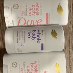 Dove whole body deodorant $20