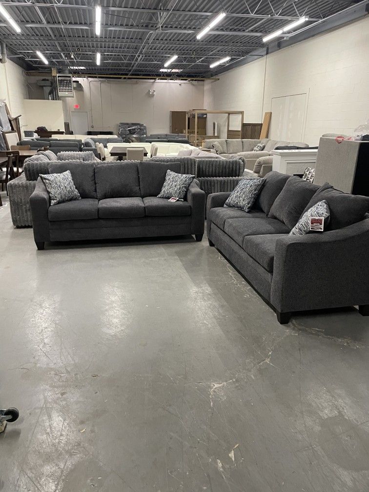 Sullivan Upholstered Chenille Sofa Couch Set