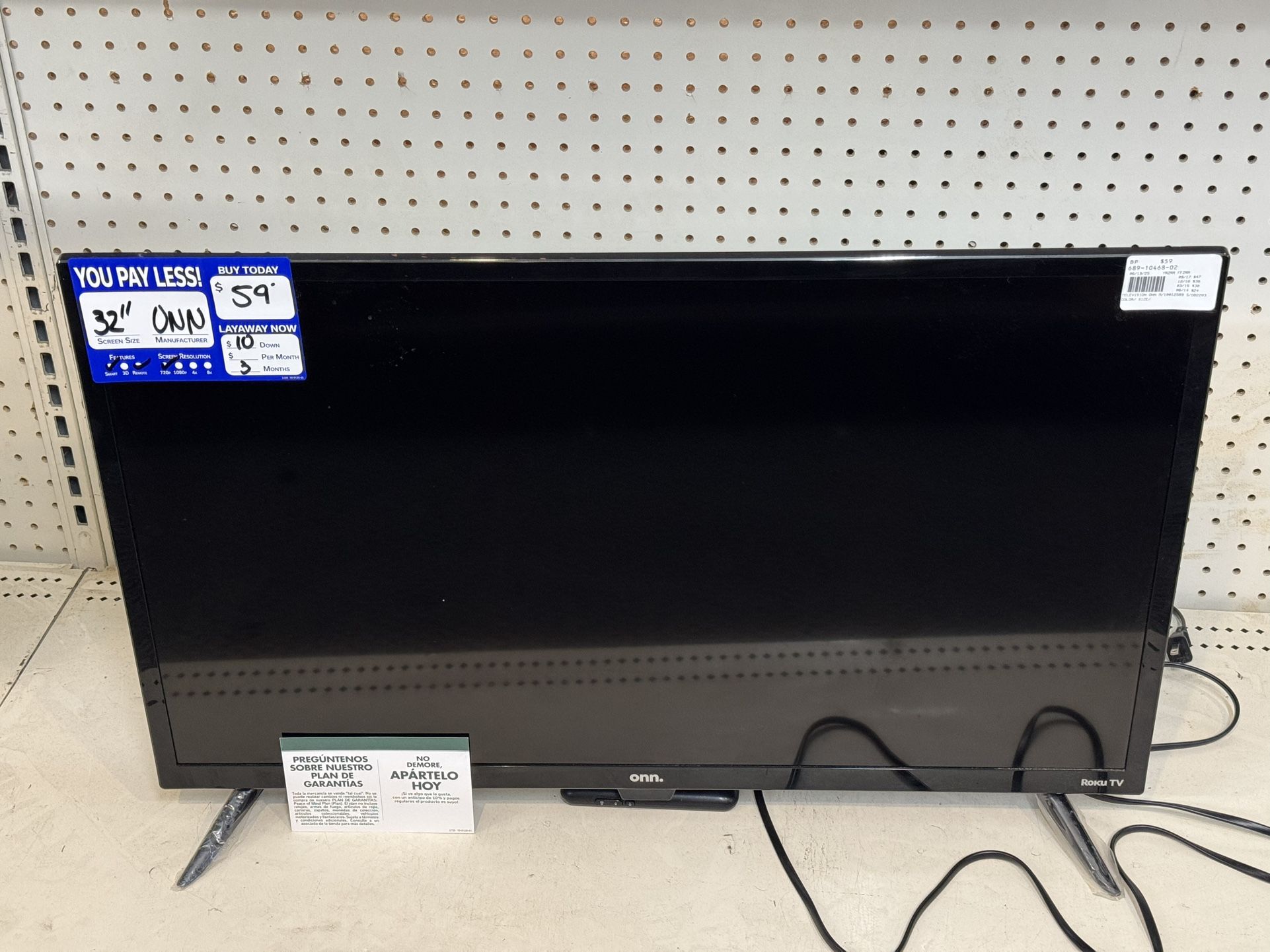 onn 32” smart tv 