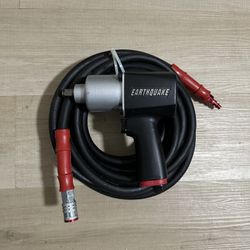 EARTHQUAKE 1/2 in. Aluminum Air Impact Wrench + Free Hose