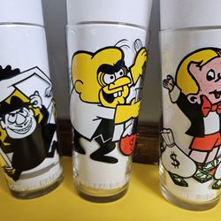 1970 Pepsi Collector Series Glass Cups Tumblers