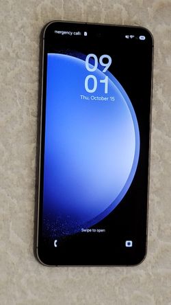 SAMSUNG GALAXY S23 FE 5G 128 GIGABYTES IN BLACK COLOR PHONE IS UNLOCKED FOR ANY COMPANY CARRIER