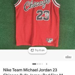 Michael Jordan Number 23 Authentic Nike Jersey