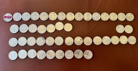 SET OF 46 1(contact info removed) COINSSTATE QUARTER 25 CENTS UNITED STATES