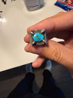 Sanctuary city rings 925 silver turquoise ring