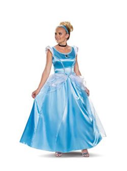 womens Cinderella Costume, Official Disney Princess Cinderella Deluxe Dress