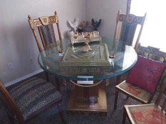 Versace Table & Chairs. Vintage authentic