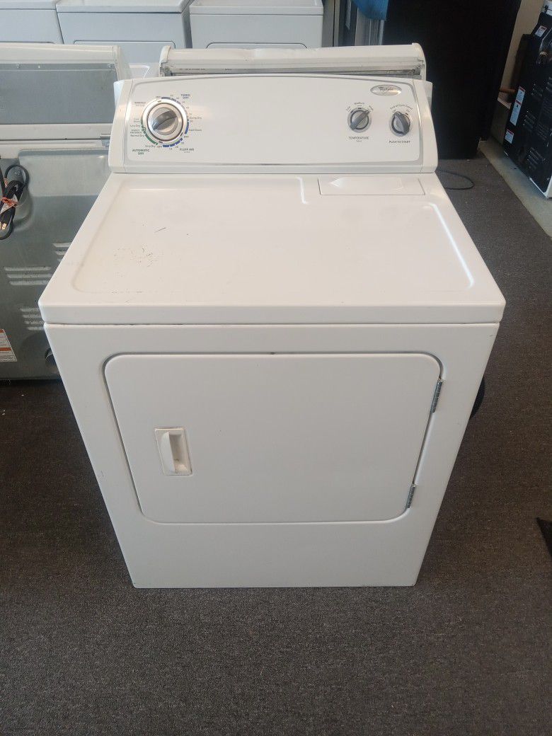 Whirlpool electric dryer with warranty 
