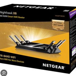 NETGEAR Nighthawk X6 AC3200 Tri Band Wi Fi Router