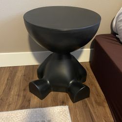 Bear Leg Black Side Table (Humanoid, Avant Garde)c