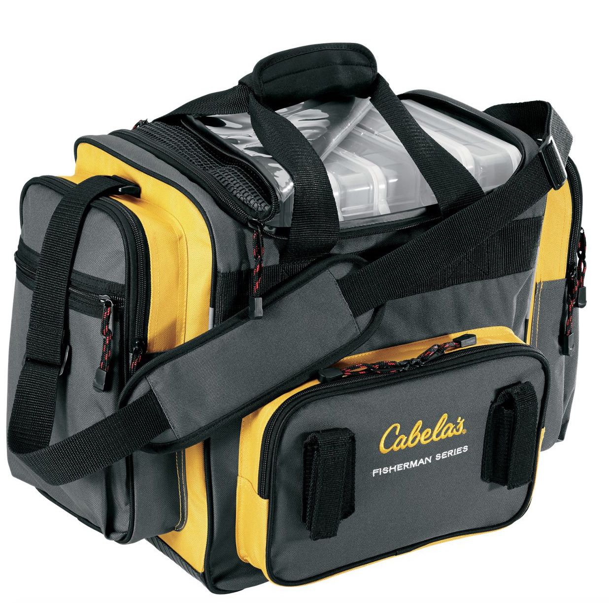 Cabela’s Tackle Bag with 6 3700 Boxes