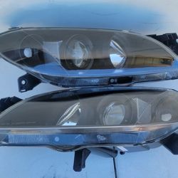 04-09 Mazda 3 Projector Headlights Luces Calaveras Micas Faros Focos Faroles 