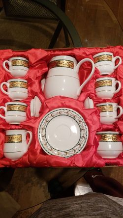 Fine porcelain tea set