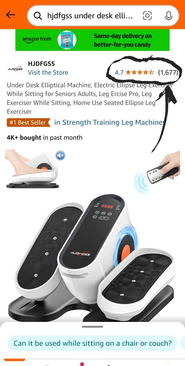 Under The Desk Elliptical-Like New!!!