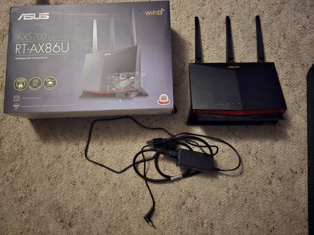 Asus RT-AX86U (AX5700) Dual Band Wi-Fi 6 Expandable Gaming Router 2.5 Gig Port