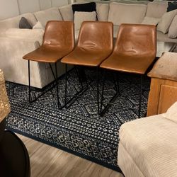 NEEDS TO GO ASAP 3 Leather Bar Stools