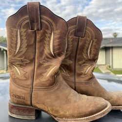 Cuatralba Brown Cowboy Boots Size 8
