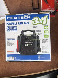 630 Peak Amp Portable Jump Starter and Power Pack