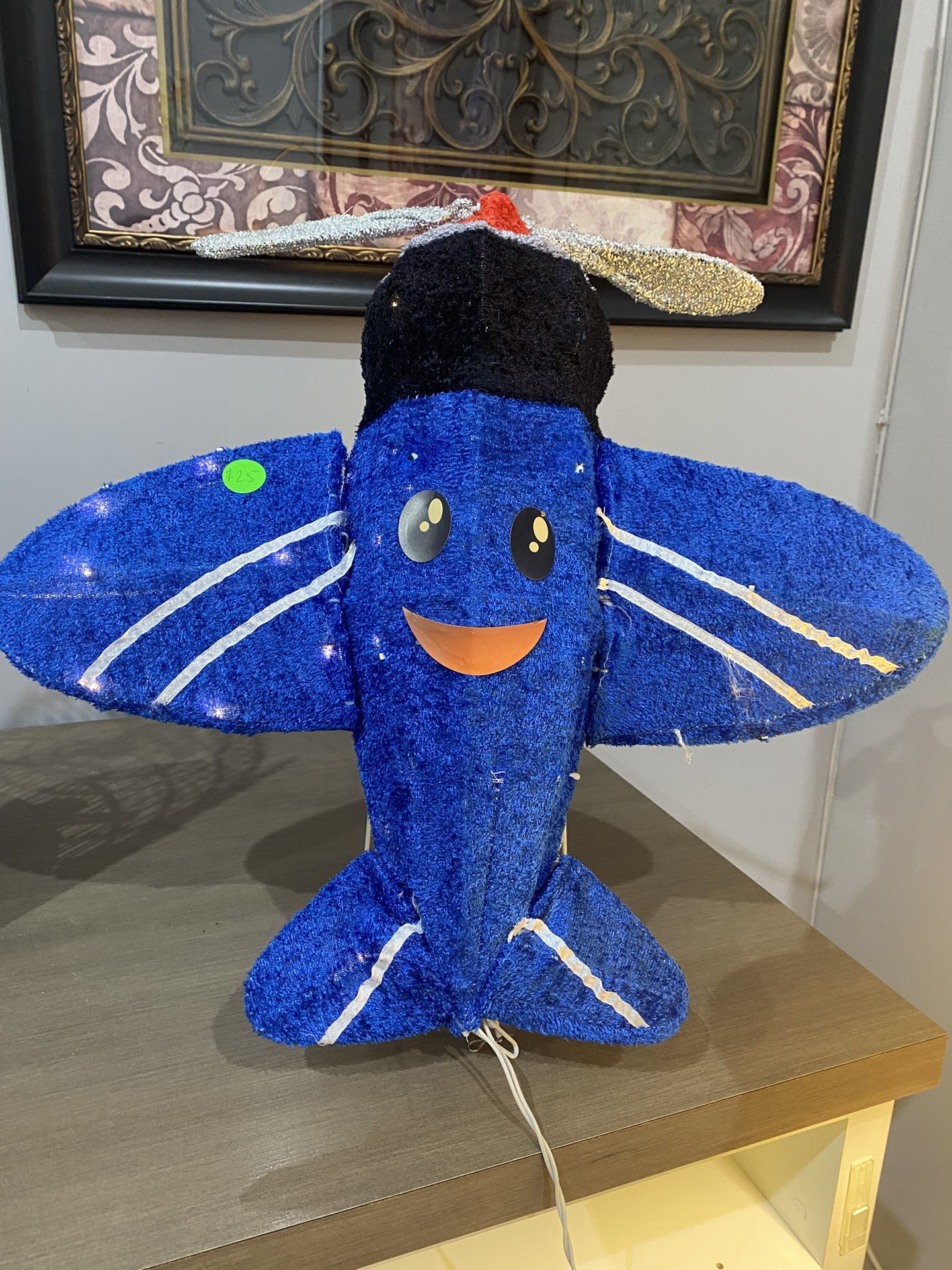 Misfit Plane from Rudolph's Island of misfit toys holiday indoors outdoors light up decoration 24”