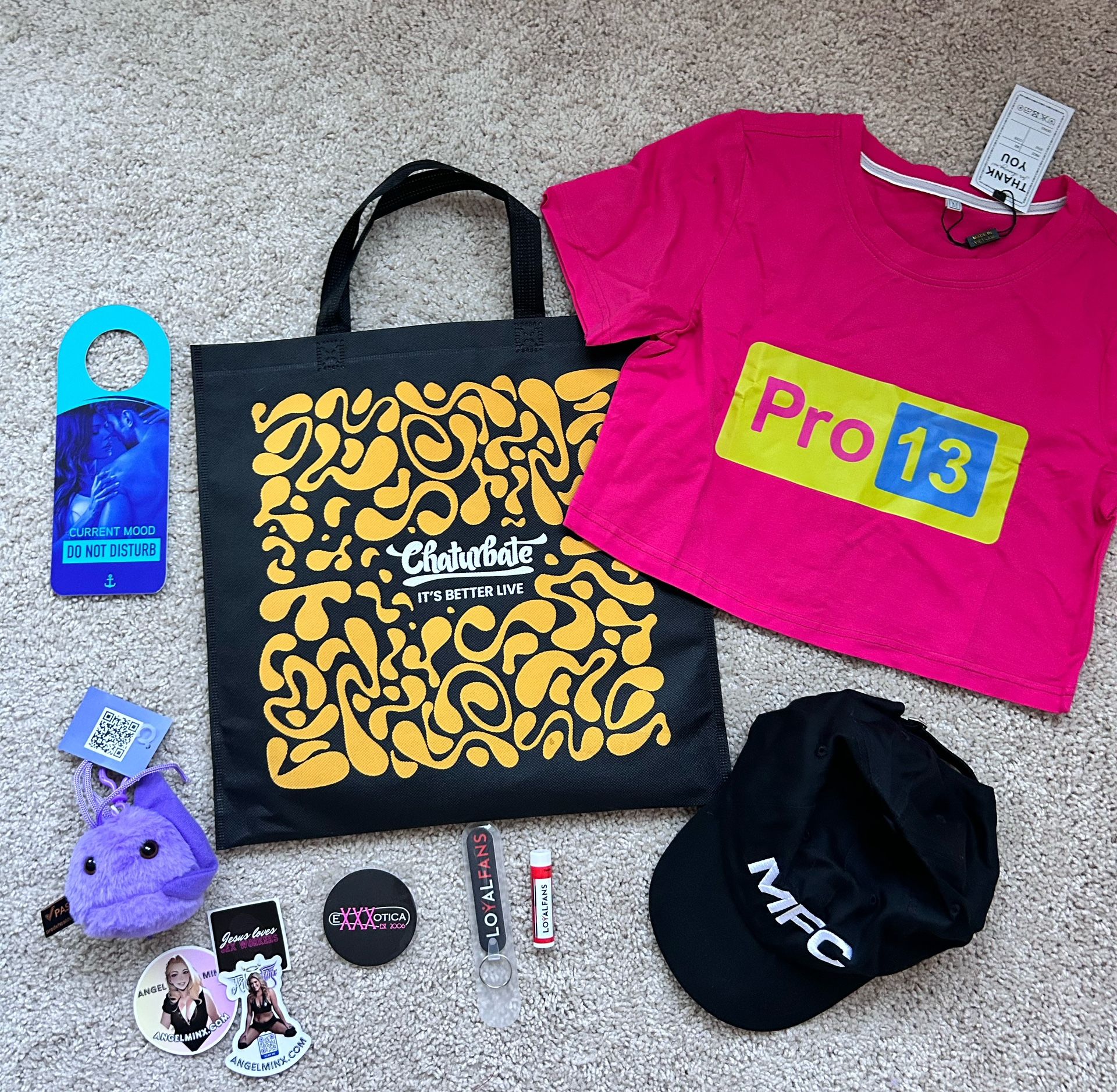 Goodie bag from naughty ๐ฟ expo