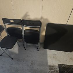 Card Table And 4 Chairs