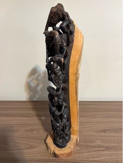 Vintage African tree of life sculpture