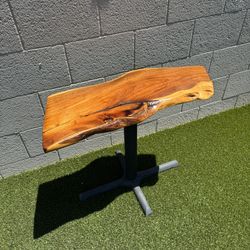 Live Edge Wood Side Table