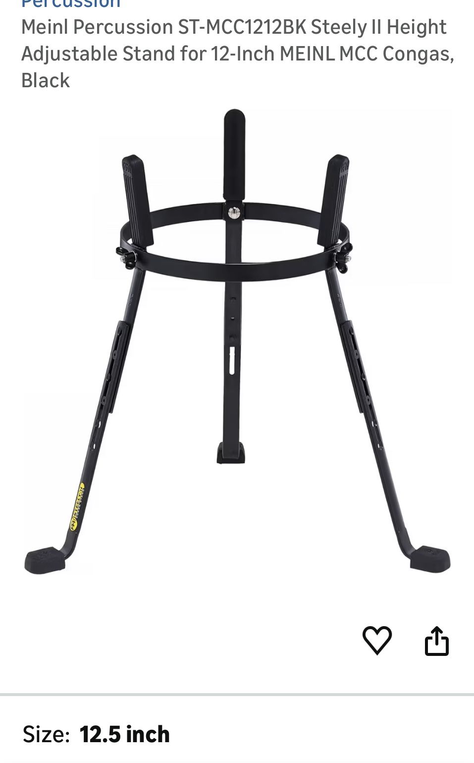 12 Inch Steely Il Comgo Stand