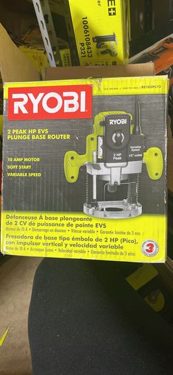 Ryobi Router 2 Peak HP Electric 10 Amp