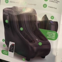 Electric Messager Legs, Foot Messager With Heat. Only One Month  Old. Very Good Messager. But I Don’t Need. Bought It 289$. Selling 190$.