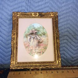 Original Painting Signed By Artist Beautifully Framed Under Glass