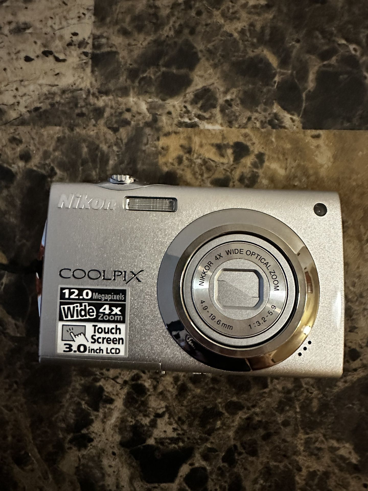Nikon COOLPIX S4000 12.0MP Digital Point And Shoot Camera - Silver