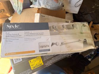 Style selections 5-pc vanity fixture & Bath hardware kit