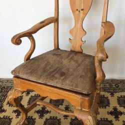 Antique 1920s Chippendale Arm Chair – From Frank Sinatra’s Malibu Estate