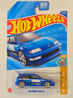 HOT WHEELS . 70'S VS 90'S . 1990 HONDA CIVIC EF .