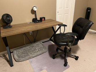 Desk, Desk chair, Desk Lamp