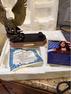 Vice President Kamala Harris Sculpture With Inspiring Quote