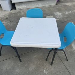 Kids Lifetime Chairs &table