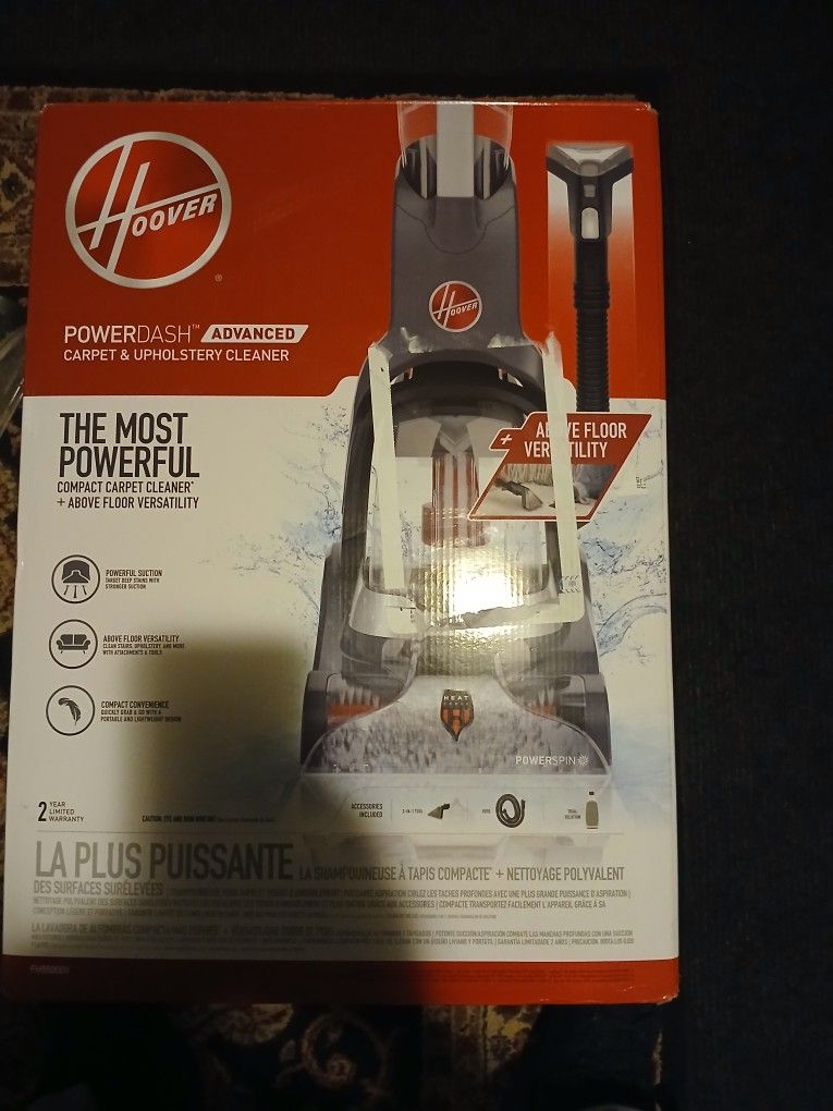 Brand New Still In The Box Hoover Power Dash Carpet And Upholstery Cleaner