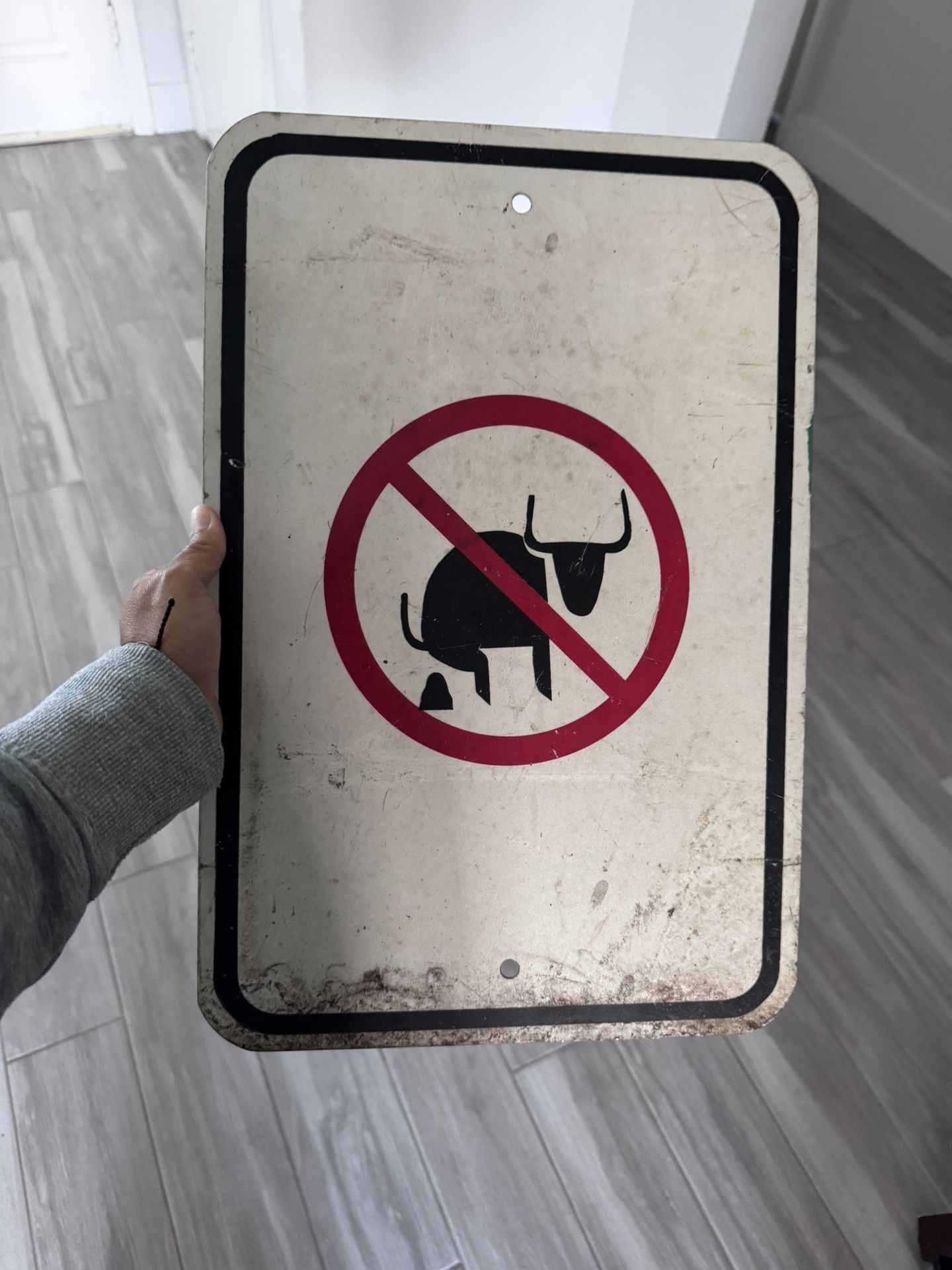 Metal No Bull Shit Sign