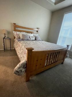 Solid Wood Queen Bed Frame